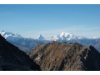 ... mit sensationeller Sicht auf die umliegenden Berge