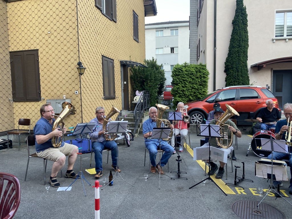 Ständchen in Erstfeld, Restaurant Krone