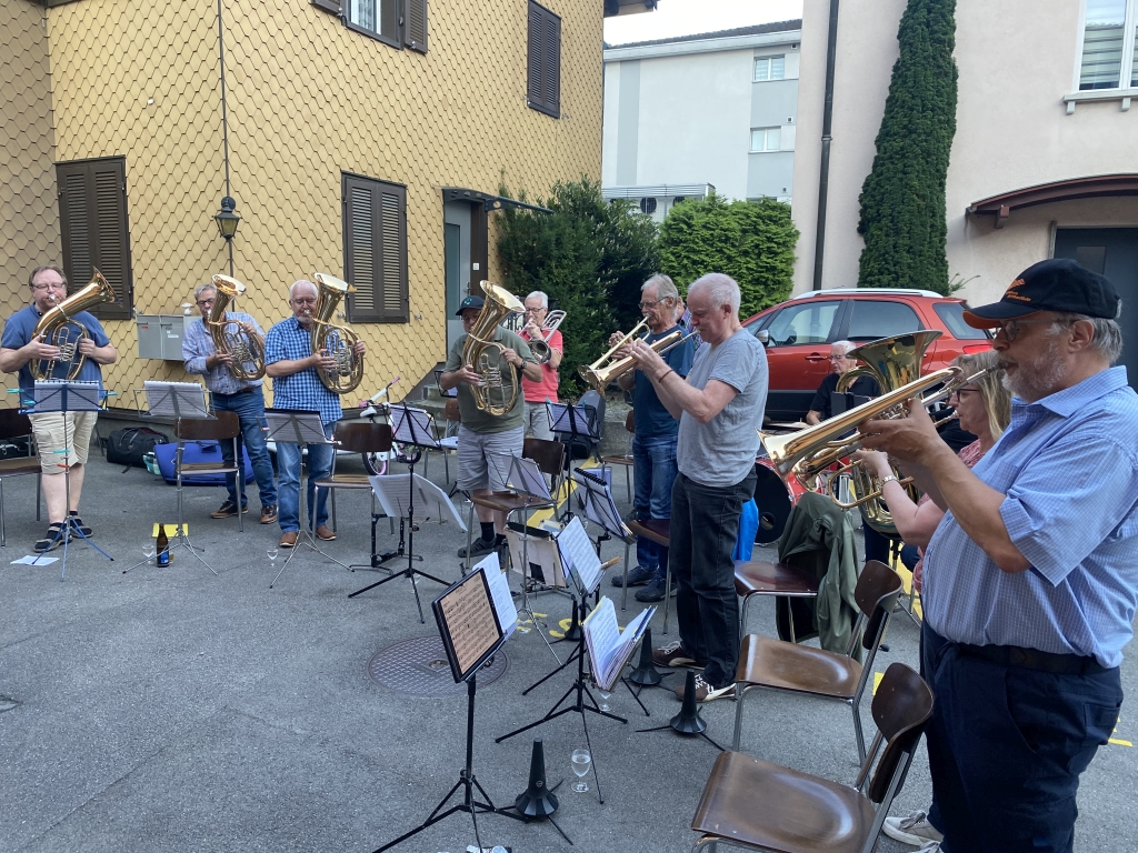 Ständchen in Erstfeld, Restaurant Krone